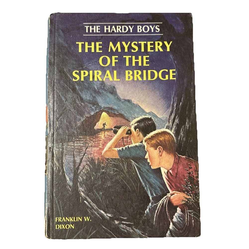 The Hardy Boys The Mystery Of The Spiral Bridge Volume 45 HC 1966 Grosset***